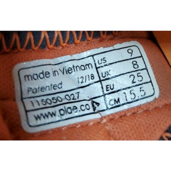 Plae Wes Voltage Red Open Toe Adjustable Sport Sandals Toddler size 9 - Picture 6 of 6